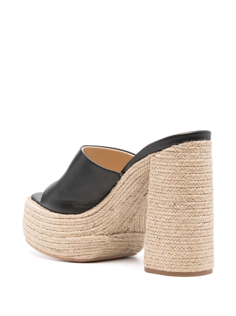 Shop Paloma Barceló 125mm Leather Mules In Schwarz