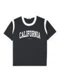 Sporty & Rich California-print cotton T-shirt - Black