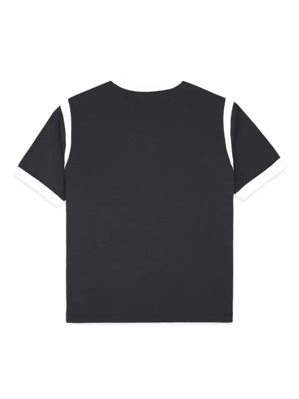 ★Sporty & Rich★スポーツプリントTシャツ Sporty & Rich プリント Tシャツ | ブラック | FARFETCH JP