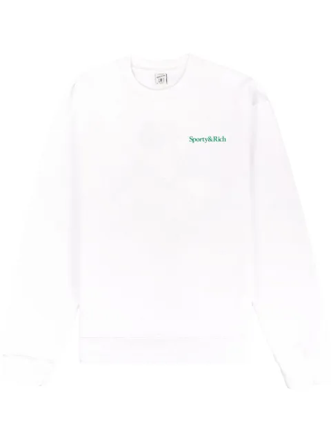 Sporty & Rich Drink More Water cotton sweatshirt