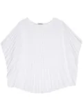 Blanca Vita plissé half-sleeved blouse - White