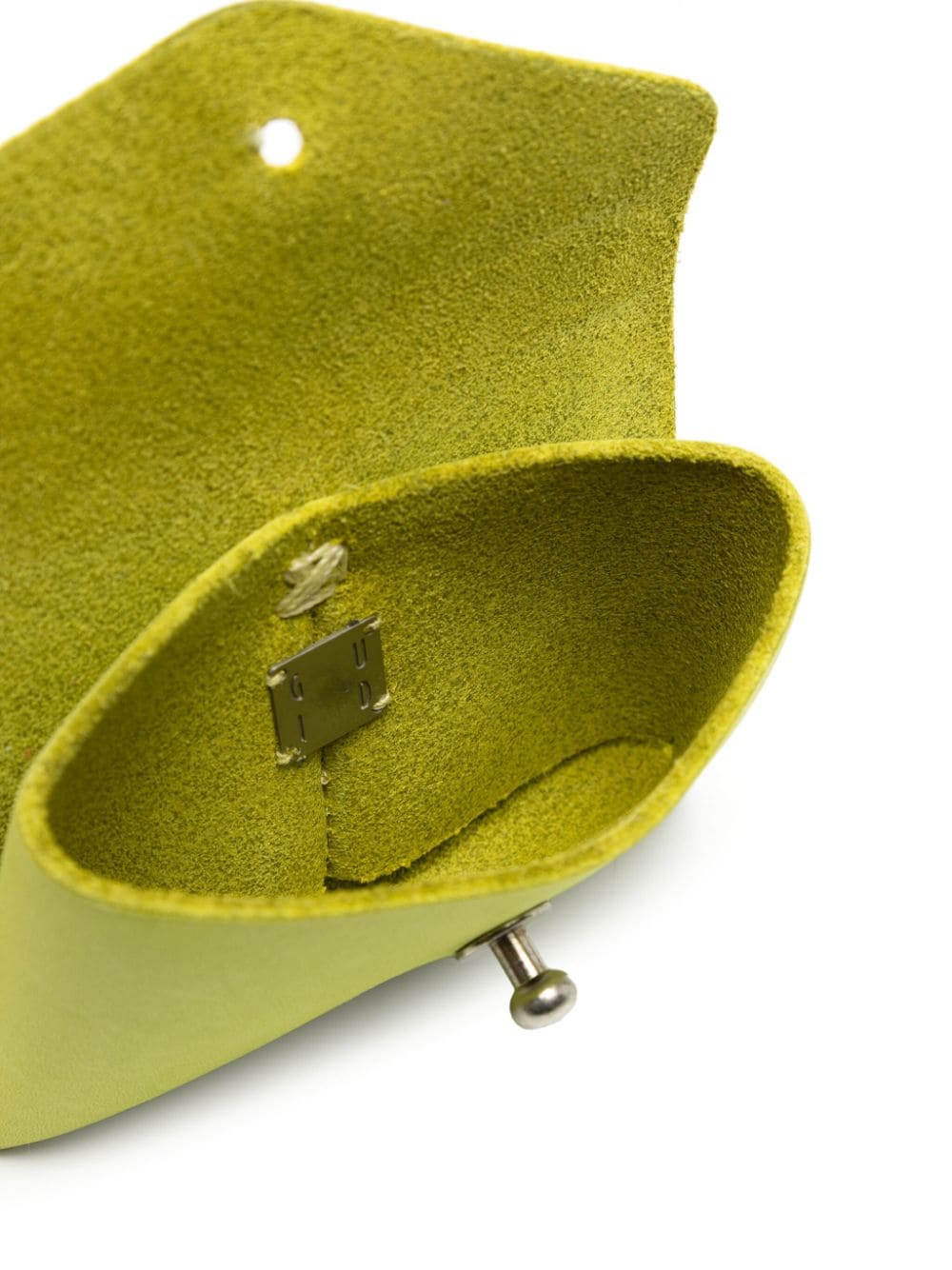 Shop Guidi En01 Leather Cardholder In Green