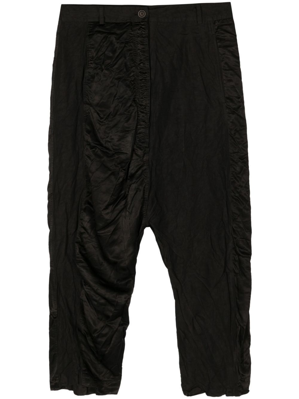 Rundholz Dip Drop-crotch Trousers In Black