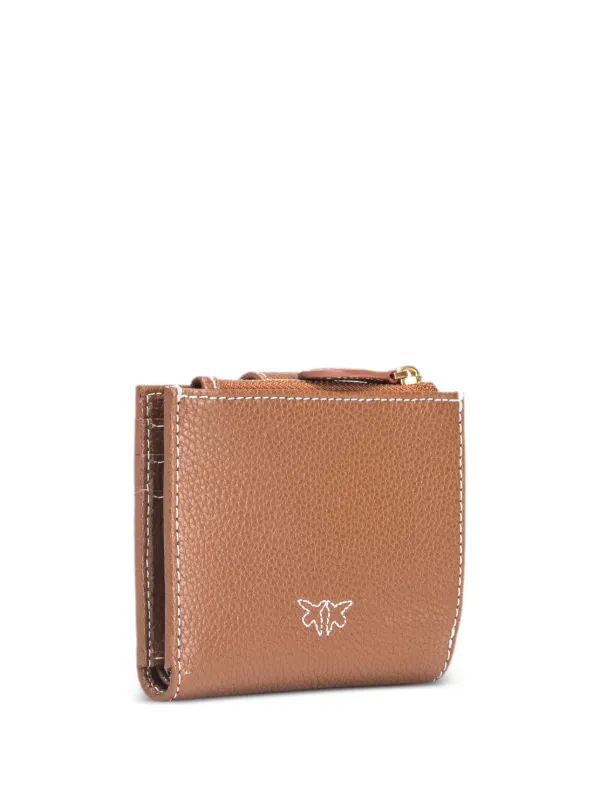 折りたたみ財布 PINKO Leather wallet Love Birds logo PINKO Love Birds-plaque Leather Wallet | Brown | FARFETCH LB