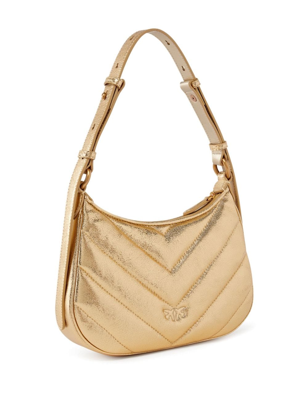 PINKO mini Half Moon shoulder bag - Goud