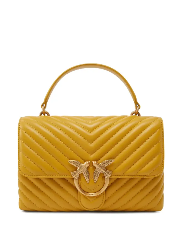 PINKO Love Lady Puff Cross Body Bag Yellow FARFETCH UK