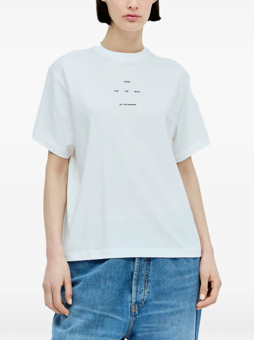 Song For The Mute コットン Tシャツ - ホワイト Song For The Mute コットン Tシャツ - ホワイト
