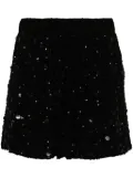 P.A.R.O.S.H. Galassia sequin-embellished shorts - Black