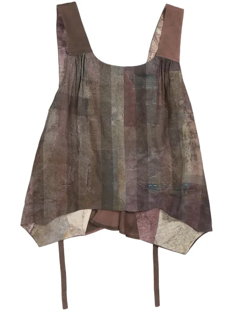 Ziggy Chen Collaged graphic-print top