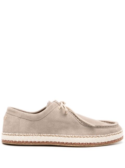 Canali round-toe suede loafers