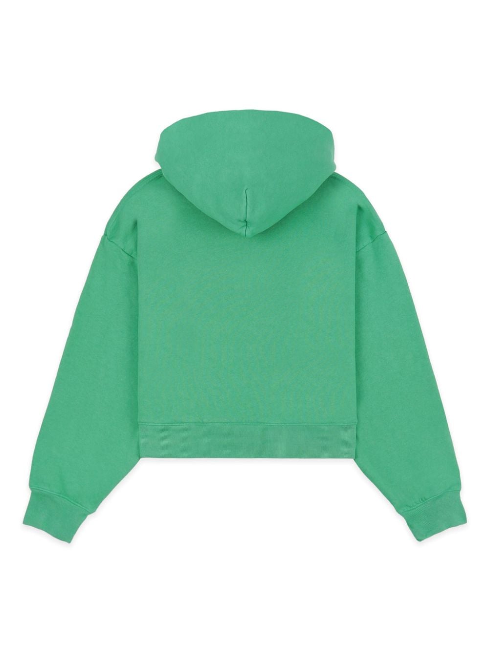 Shop Sporty And Rich Srhwc-print Cropped Hoodie In Green