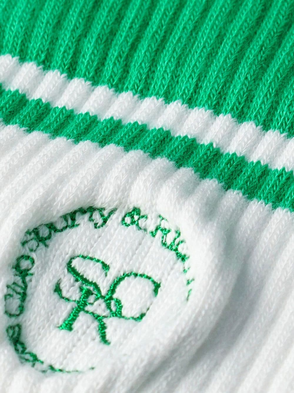Sporty & Rich Sokken met geborduurd logo - Wit