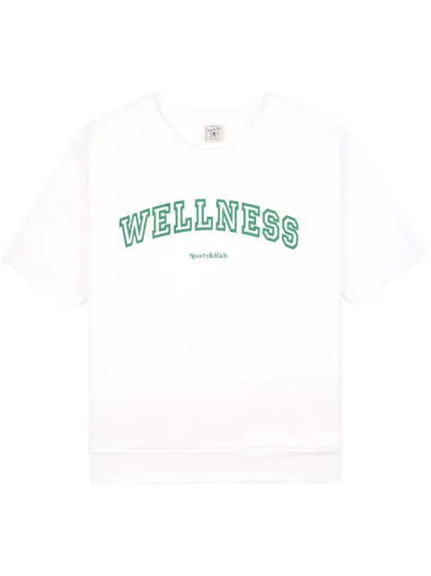 Sporty & Rich Wellness-print cotton T-shirt