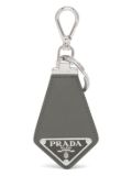 Prada Saffiano leather keychain - Grey