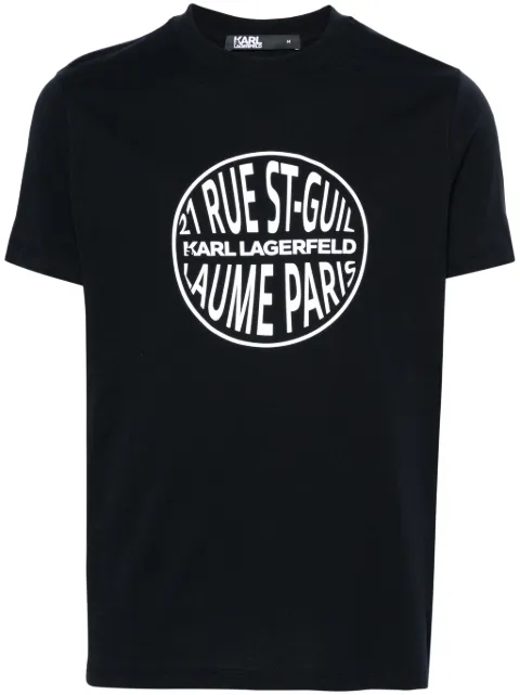 Karl Lagerfeld logo-tape cotton T-shirt