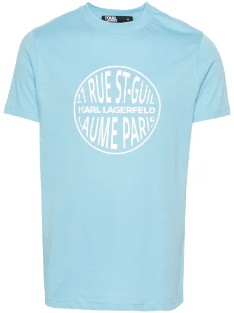 Karl Lagerfeld logo-tape cotton T-shirt