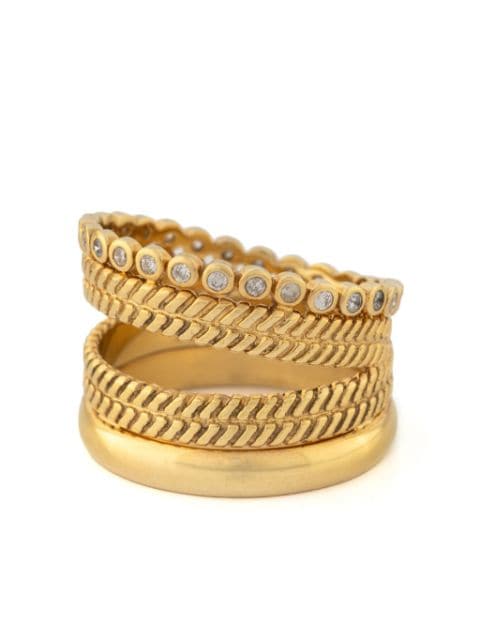 Pascale Monvoisin 9kt yellow gold Jil Nº4 diamond ring