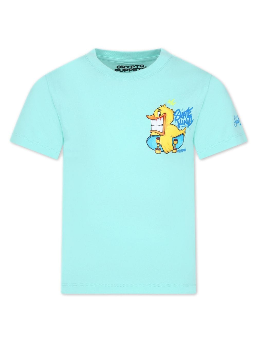 MC2 Saint Barth Kids T-shirt met print Groen