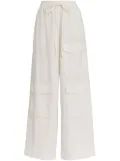 Essentiel Antwerp Fopy wide-leg cotton pants - White