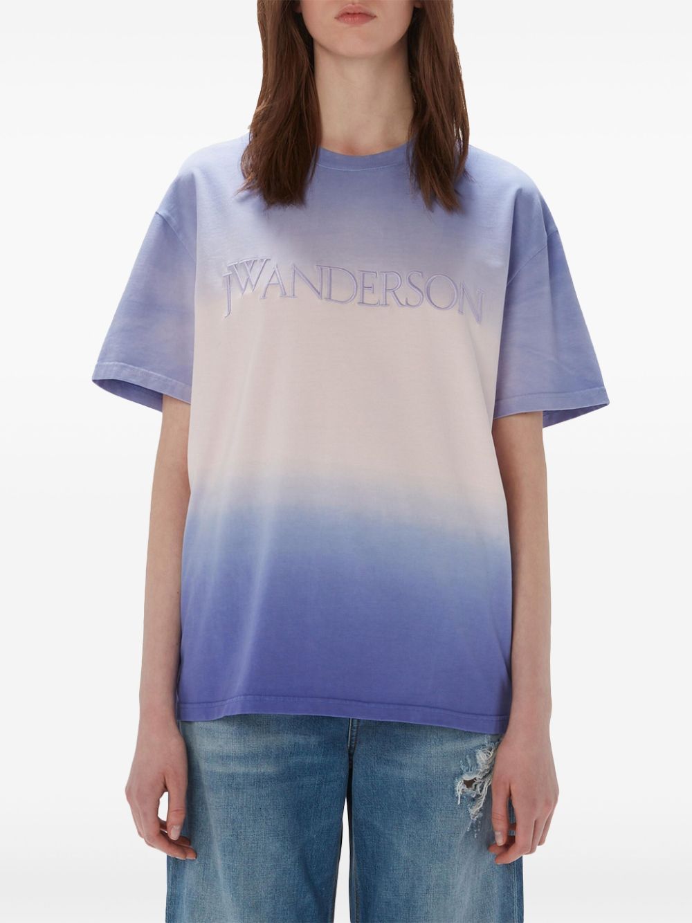 JW Anderson gradient-effect organic cotton T-shirt Women