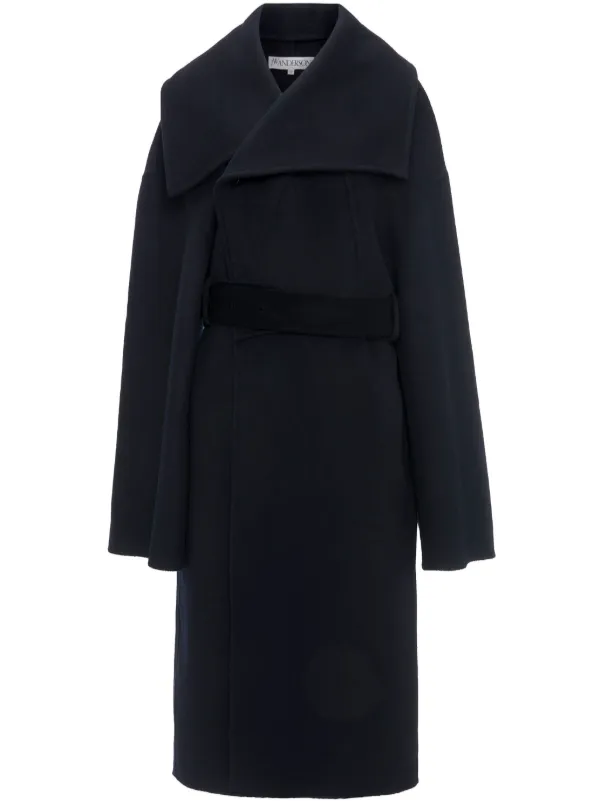 JW ANDERSON ブラックウールコート TRENCH COAT – JW Anderson