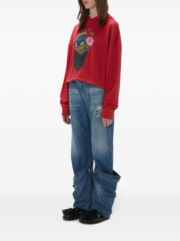 【JW Anderson】ロゴコットンジャージパーカー JW Anderson】ロゴコットンジャージパーカー J.W. Anderson