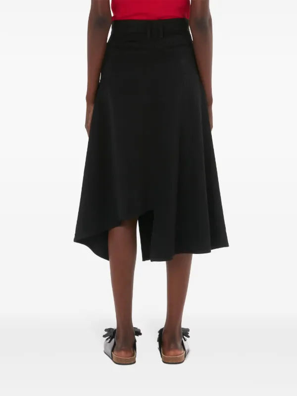 JW Anderson hanky-hem Asymmetric Skirt | Black | FARFETCH JW Anderson hanky-hem Asymmetric Skirt | Black | FARFETCH