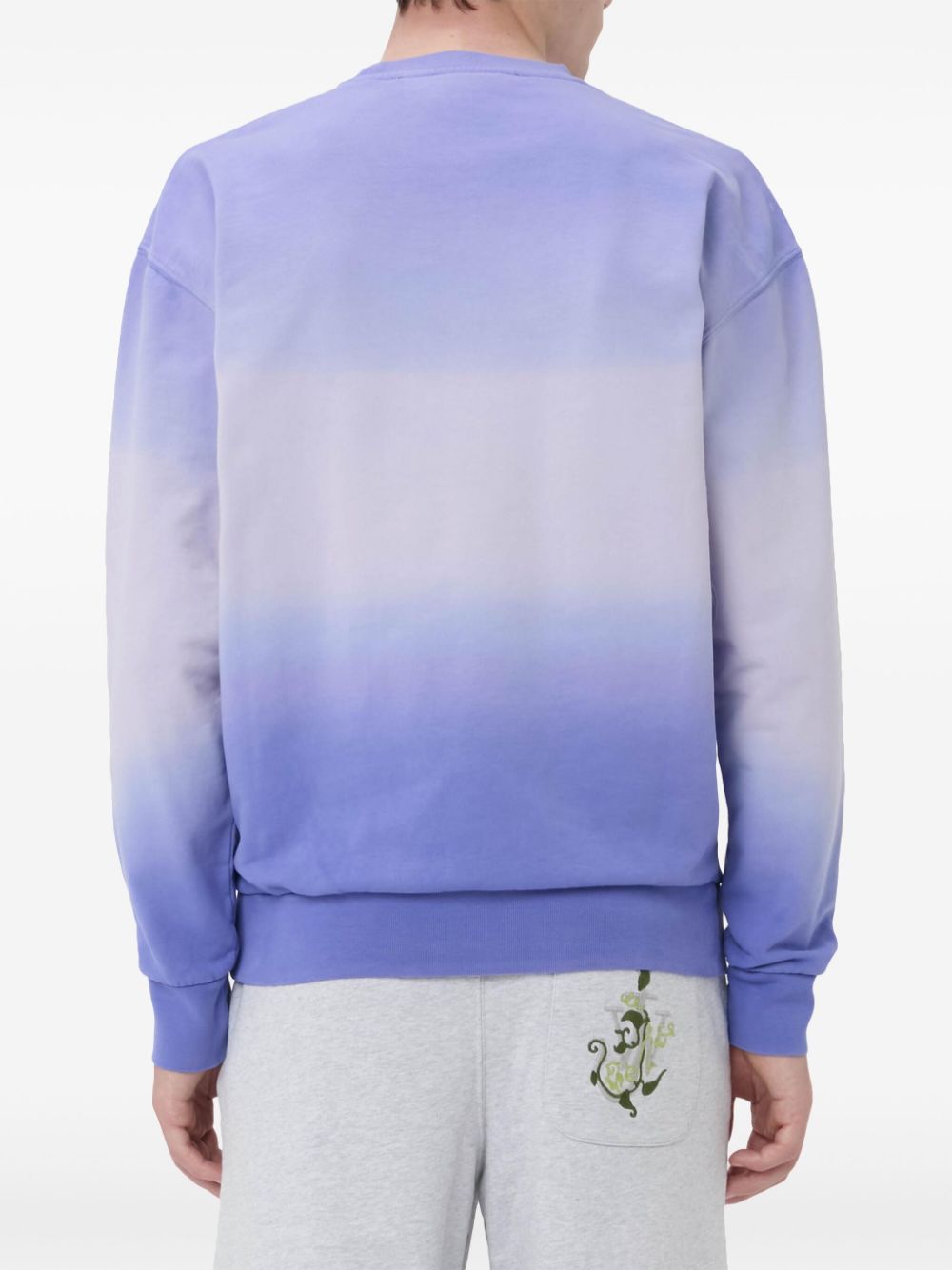 JW Anderson logo-embroidered gradient sweatshirt Men