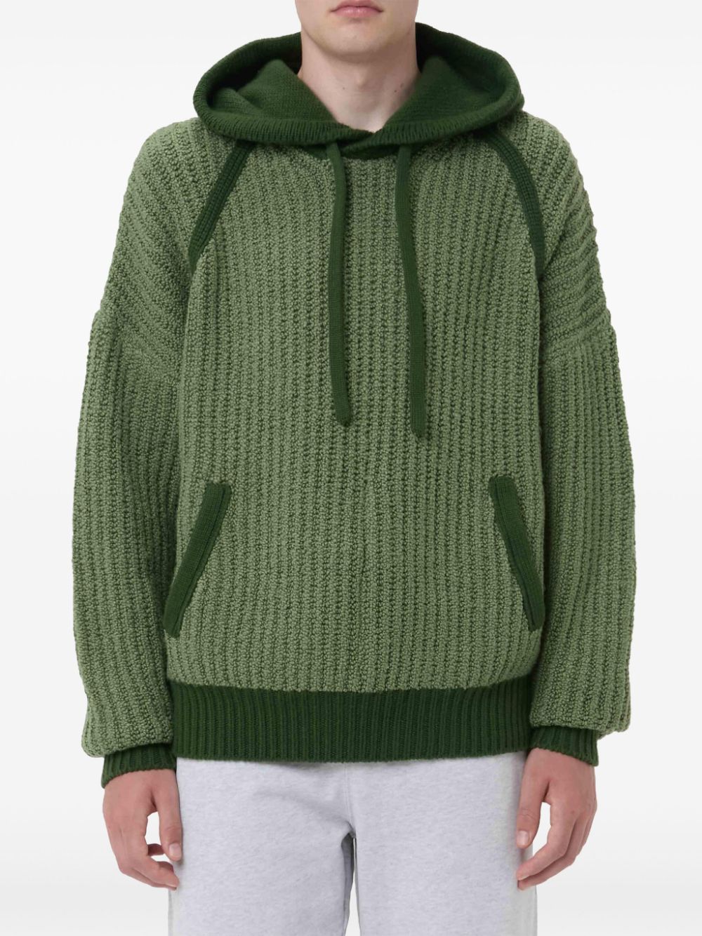 JW Anderson ribbed-knit hoodie Men