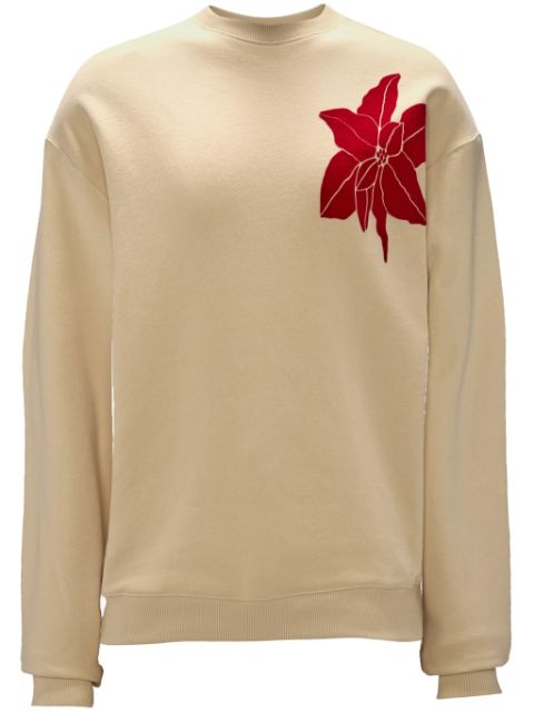 JW Anderson floral-motif crew-neck sweatshirt Women