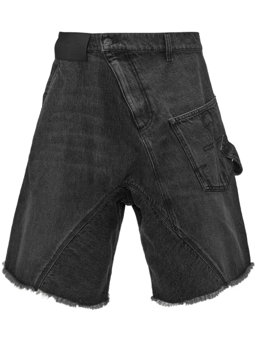 Short en jean à design déstructuré - JW Anderson - Modalova