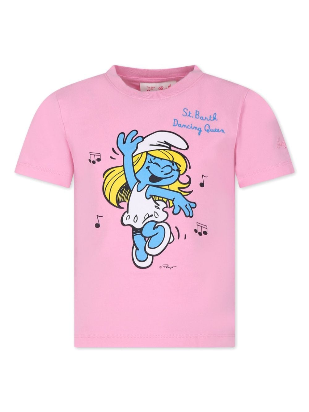 Image 1 of MC2 Saint Barth Kids Smurfette-print cotton T-shirt