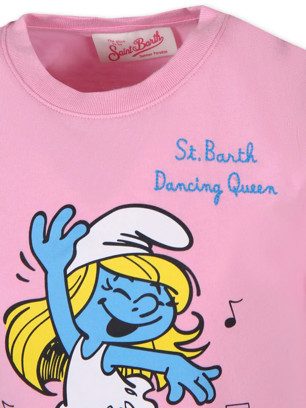 MC2 Saint Barth Kids T-shirt met print Roze