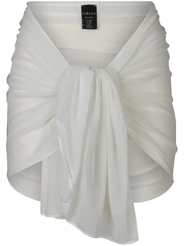 Draped wrap beach skirt best sale