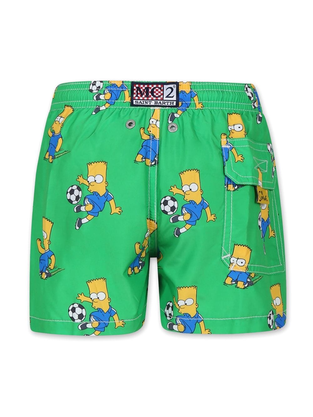 Image 2 of MC2 Saint Barth Kids x The Simpsons drawstring swim shorts
