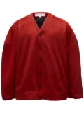 JW Anderson V-neck drop-shoulder cardigan - Red