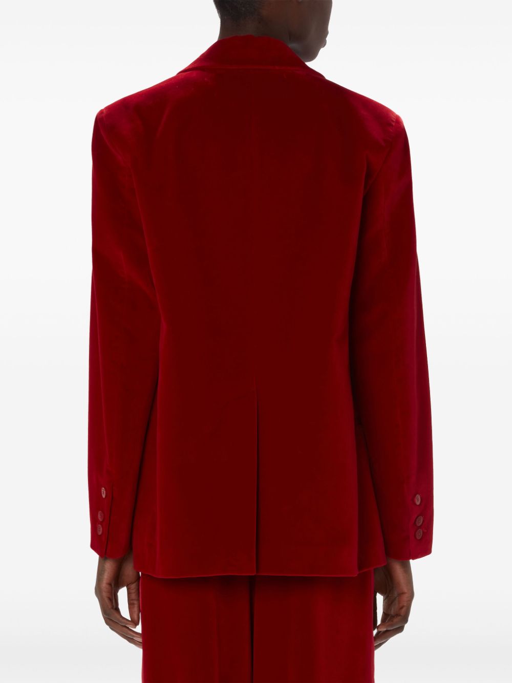 JW Anderson floral-applique velour blazer Women