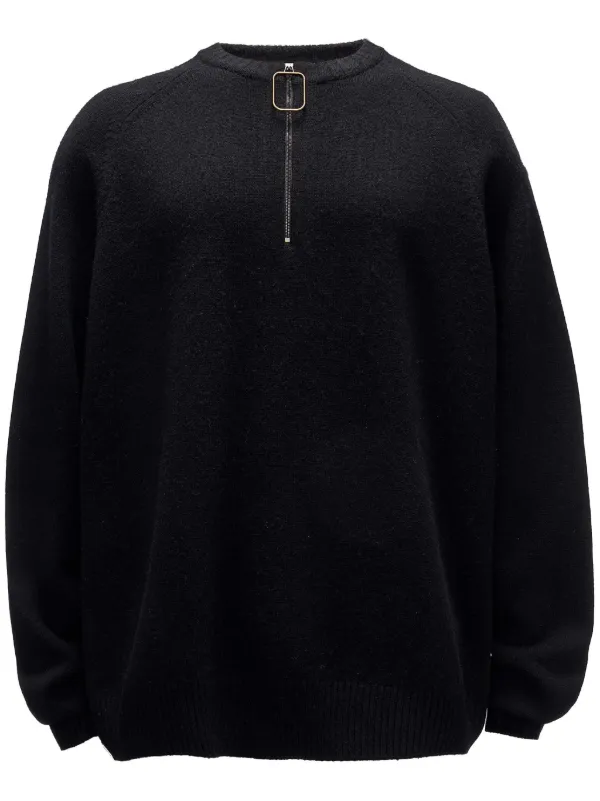 JW Anderson Crew-neck Raglan-sleeves Jumper in Black