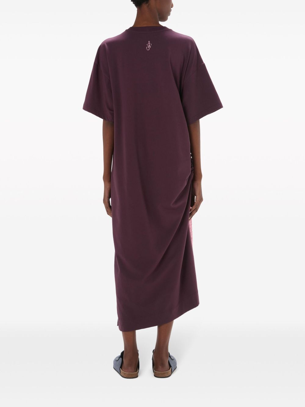 JW ANDERSON SATIN-TIE T-SHIRT DRESS 