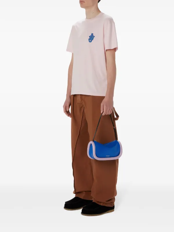 【関税込み】JW Anderson ピンク Anchor ロゴパッチ Tシャツ JW Anderson Anchor logo-patch T-shirt | Pink | FARFETCH JO