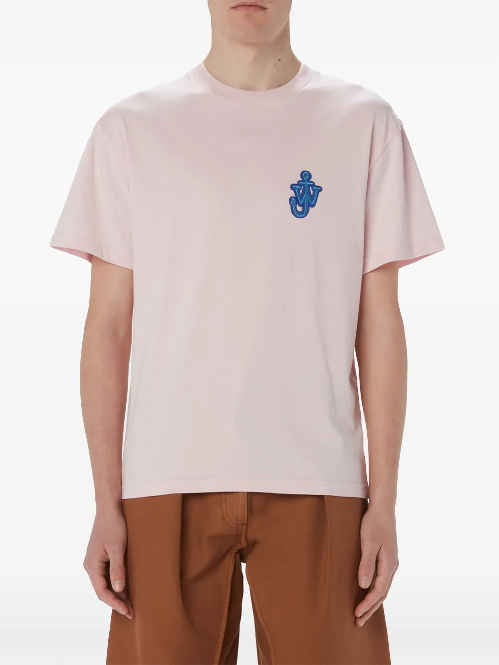JW Anderson T-shirt met logopatch Roze