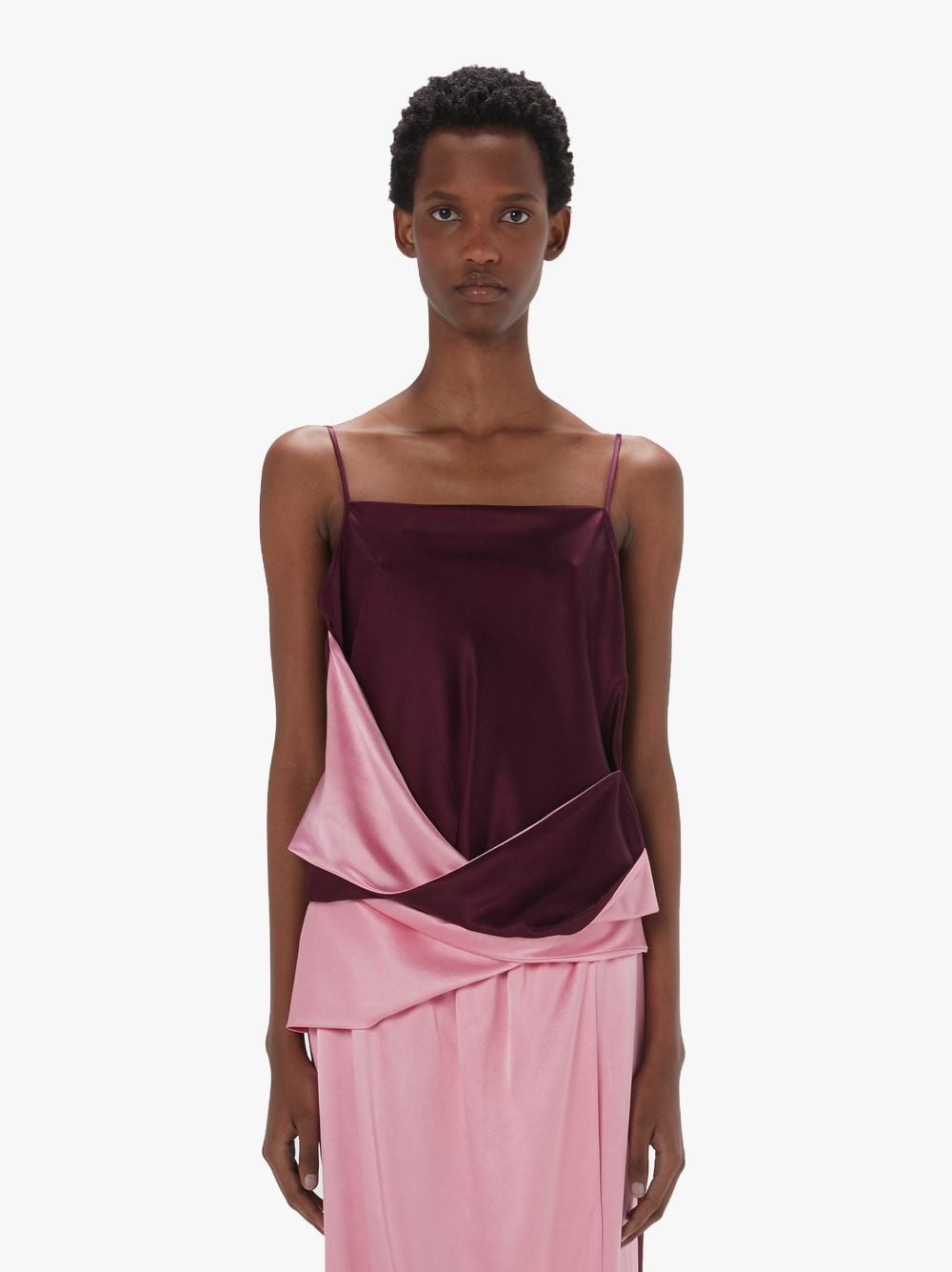 Shop Jw Anderson Twisted Camisole In Purple