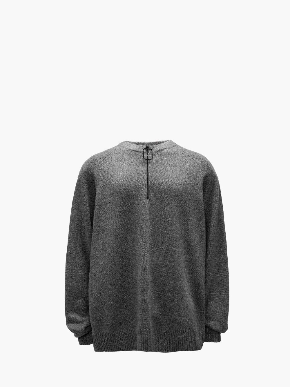 Jw Anderson Half-zip Sweater In Grey