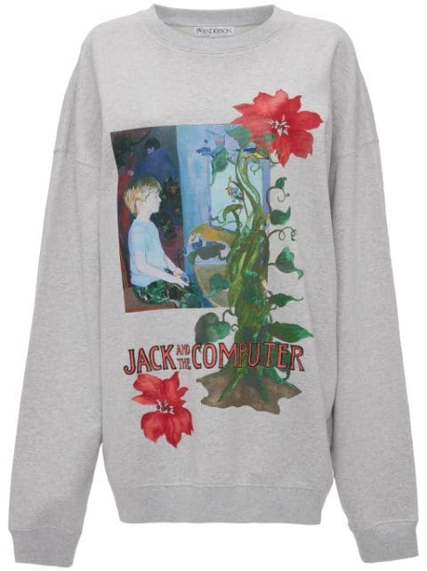 JW Anderson graphic-print organic cotton sweatshirt