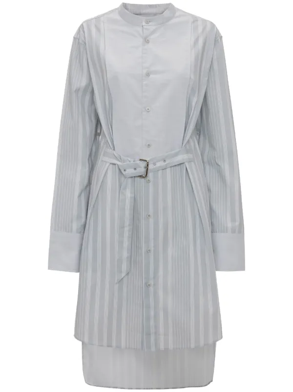 JW Anderson ベルテッド シャツドレス | グレー | FARFETCH JP