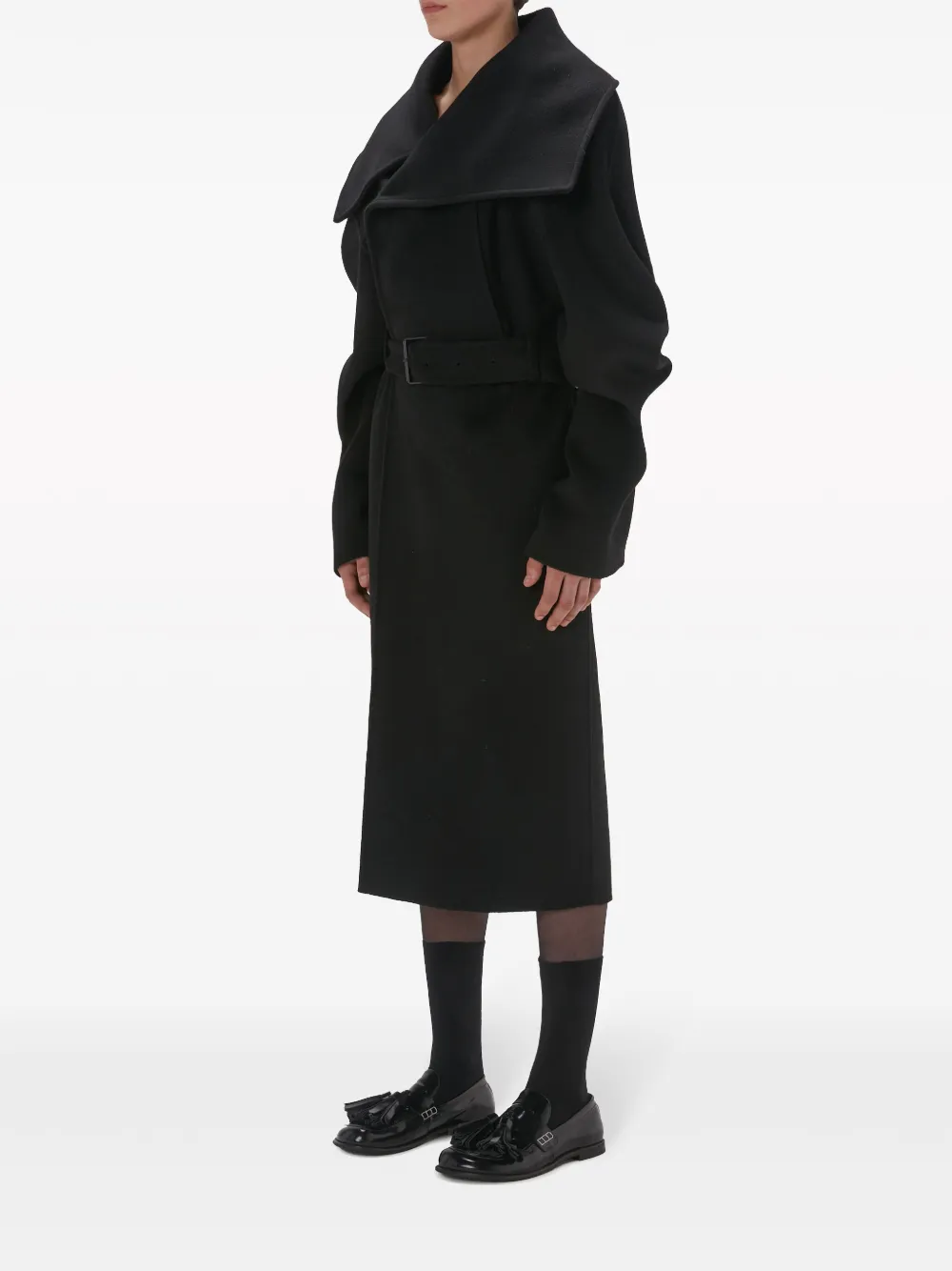 JW Anderson Wollen jas met ceintuur Blauw