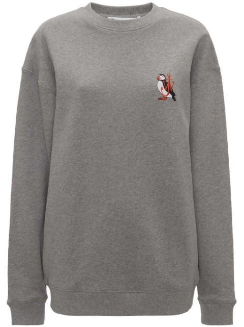 JW Anderson logo-embroidered organic cotton sweatshirt