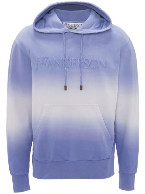 JW Anderson gradient-effect cotton hoodie Men