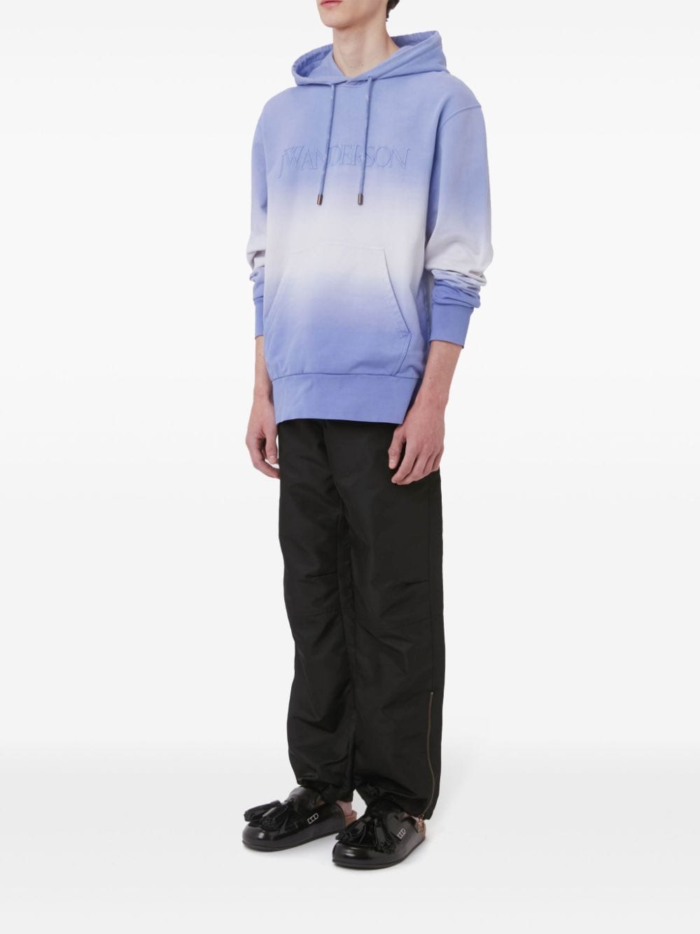 JW Anderson Katoenen hoodie met kleurverloop - Paars