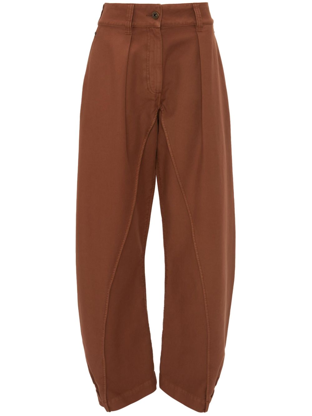 JW Anderson pleated balloon jeans - Brown